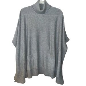 Gray Poncho-Style Sweater size XL